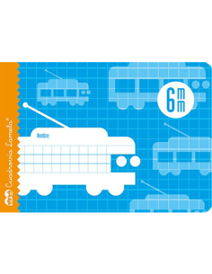 LIBRETA 4º 16H 70G CUADROVIA 6MM